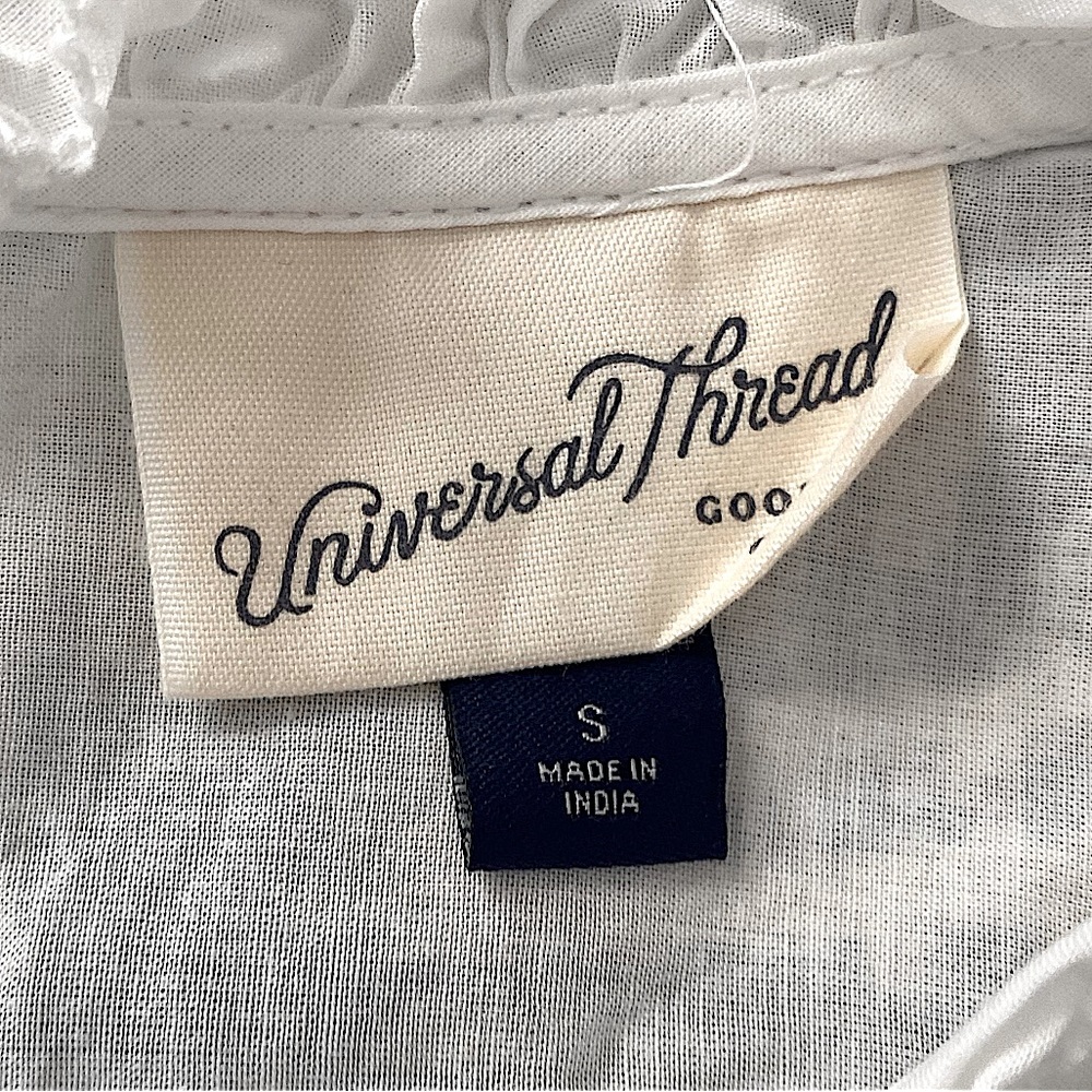 Universal Thread White Eyelet Sleeve Cinched Pend… - image 2